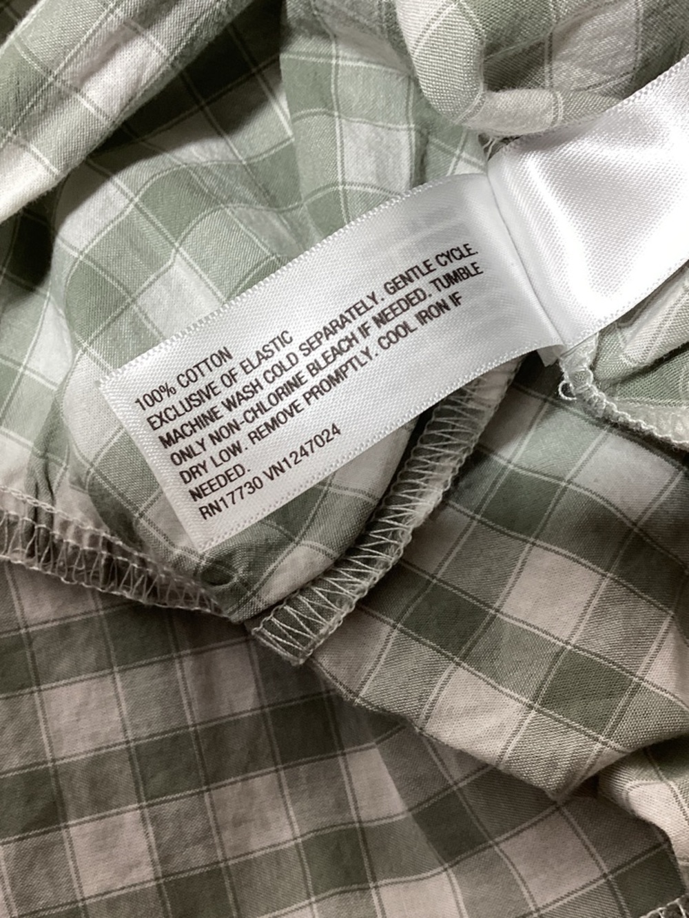 Universal Thread Medium Sage Green Gingham Maxi Dress - Picture 10 of 12